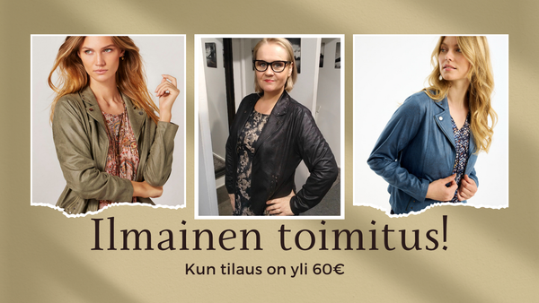 Ilmainen toimitus yli 60&euro; tilauksiin