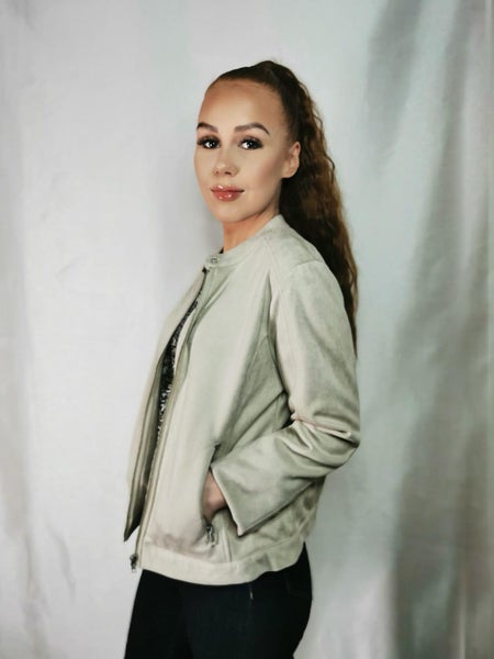 Signature mokkanahkatakki beige Koko L