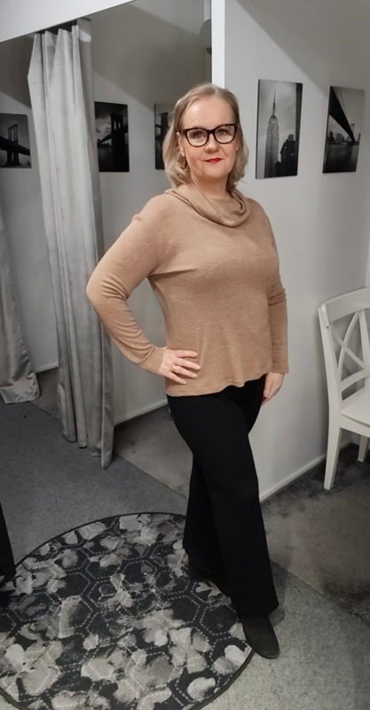 Niccolei merinovilla housut musta